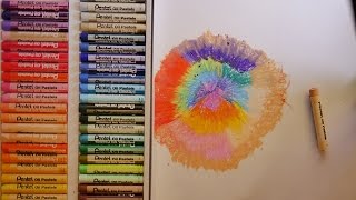 Review Trying Pentel oil pastels Cheap but any good [upl. by Atirahs]