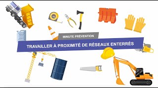 Travaux à proximité des réseaux enterrés  Minute Prévention [upl. by Ohcirej]