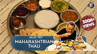 AMAZING HOME STYLE MAHARASHTRIAN THALI  VEG THALI  KUNAL VIJAYAKAR [upl. by Oicelem]