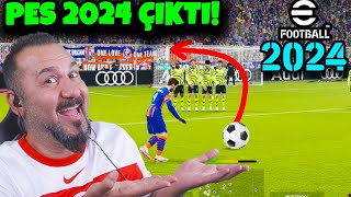 HAKAN ÇALHANOĞLU İLK FRİKİK GOLÜ PES 2024 ÇIKTI ANALİG ve EDİT  EFOOTBALL 2024 OYNUYORUZ [upl. by Potash]