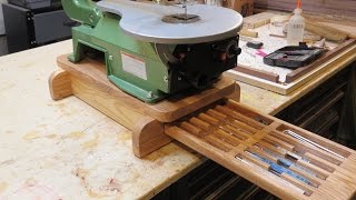 Building A Stand For My Harbor Freight Scroll Saw 62519 [upl. by Anahsek]