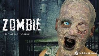 Zombie Makeup Tutorial  SFX Makeup Tutorial  Liquid Latex [upl. by Sherborn531]