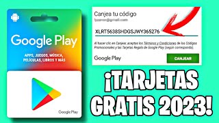 COMO OBTENER CÓDIGOS DE GOOGLE PLAY GRATIS 2023  Tarjetas Google play Gratis 2023 [upl. by Reginald936]