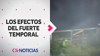 Los efectos del FUERTE TEMPORAL en el sur de Chile Con vientos que superaron los 100 kmh [upl. by Landing]