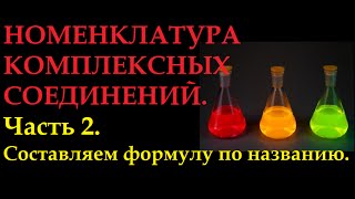 Номенклатура комплексных соединений Строим формулу по названию [upl. by Albert]