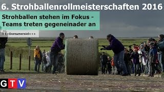 STROHBALLENROLLMEISTERSCHAFTEN IN DORNUMERSIEL 2016 [upl. by Eggett]