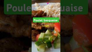 Recette poulet basquaise facile recettefacile cuisine recette food cuisinenaturelle recipe [upl. by Cosmo]