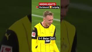 HIGHLIGHTS ⚽️  BVB Secures HUGE Win • Borussia Dortmund 🆚 RB Leipzig • MD9 [upl. by Ennahteb]