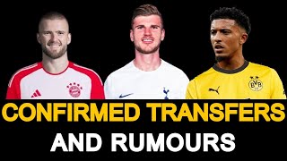 TRANSFER NEWS CONFIRMED TRANSFERS AND TRANSFER RUMOURS FT TIMO WERNER JADON SANCHO ERIC DIER [upl. by Queena]