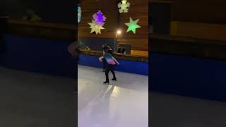 Freestyle skater and figure skater combine tricks [upl. by Bartram179]