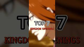 Top 5 Kingdom Openings anime kingdom synthantic animeopenings [upl. by Llerdnod]