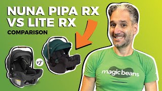 Nuna Pipa Rx Vs Pipa Lite Rx  Infant Car Seat  Best Car Seats 2023  Magic Beans Reviews [upl. by Lainad]