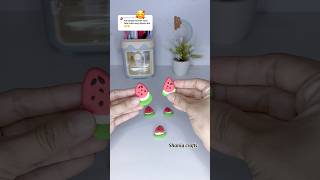 DIY Foam Clay 🍉✨clayart claykeychain airdryclayideas [upl. by Phillane286]