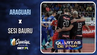 Jogo 2  Araguari X Sesi Bauru  MELHORES MOMENTOS  Superliga Masculino 2324  Quartas de Final [upl. by Meeharbi]