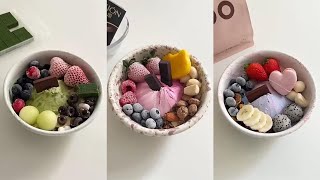 【Organize collections S8】🐇make yogurt bowl amp frozen yogurt with me [upl. by Ecirtal]