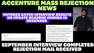 Accenture rejection news Accenture onboarding interview results news [upl. by Ahsiled586]