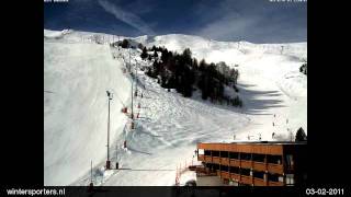 Paradiski La Plagne webcam time lapse 20102011 [upl. by Baumann]