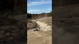 Trx250r left vs banshee right drag race banshee trx250r dragrace atv [upl. by Yla159]