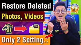 How To Recover Deleted Photo Video On Android Phone  Delete Photo Ko Wapas Kaise Laye Tutorial Tip [upl. by Yretsym521]