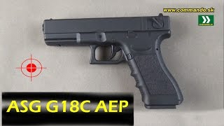 Airsoft Pistol ASG 15919 G18C Cyma AEP 6mm [upl. by Remled150]