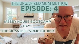 The Organized Mum Method Messy House Bootcamp  Bedroom Clean with me [upl. by Oinigih]