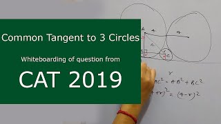 From CAT 2019 Two circles each of radius 4 cm touch externally Each of these two circles is tou [upl. by Laise]