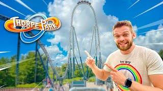 WE RODE THE BEST ROLLER COASTERS AT THORPE PARK [upl. by Ayotal627]