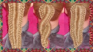 Trenzas faciles y bonitas  Peinados con Nudos o Escalera china  Chinese Staircase Braid [upl. by Elmira]