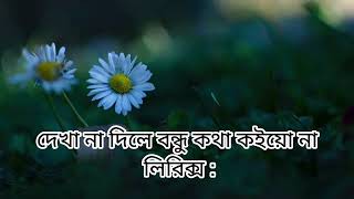 Kotha Koiyo Na  দেখা না দিলে বন্ধু কথা কইয়ো না All Lyrics  kothakoiyonaviralsongnewgaan [upl. by Oicor]