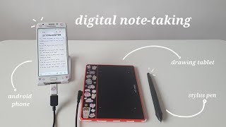 how to make digital handwritten notes using a phone amp drawing tablet [upl. by Gavette]