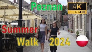 Must visit Poland in summer  4K Poznan Walk [upl. by Fernyak419]