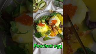 Poached egg cooking Easy to make  perfect meal… [upl. by Glimp]