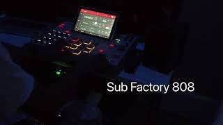 Making a beat using an 808 from the new sub factory plugin in standalone mode Happy 808 Day [upl. by Yenhoj]