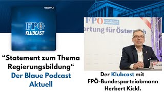 quotStatement zum Thema Regierungsbildungquot  Der Blaue Podcast Aktuell [upl. by Nahgeam]