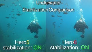 GoPro Hero6 Underwater Stabilization Comparison with Hero5 GoPro Tip 597  MicBergsma [upl. by Halyak936]