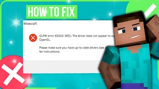 🔧How To Fix Minecraft GLFW Error 65542 WGL The Driver Does Not Appear To Support OpenGL TLauncher [upl. by Issak685]