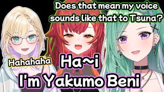 【Eng sub】Tsunas imitation of Beni was too funny【vspoYakumo BeniNekota TsunaKurumi Noahclips】 [upl. by Martelle]