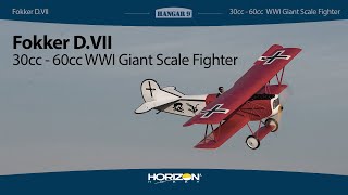 Hangar 9 Fokker DVII 30cc  60cc ARF  WWI Giant Scale Fighter [upl. by Frazer277]