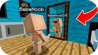 BEBENOOB SE CONVIERTE EN BEBENOOBEXE😨🔪 BEBE NOOBSI VS BEBE NOOB MINECRAFT NOOB VS PRO [upl. by Philippine]