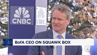 Bank of America CEO Brian Moynihan on Zelenskyy meeting commercial real estate and Fed rate outlook [upl. by Fretwell]