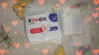 Прокладки Кotex Ultra Dry Night  ТЕСТОБЗОР [upl. by Tolman]