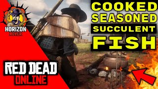 Cooked Seasoned Succulent Fish RDR2 Online [upl. by Eimmij]