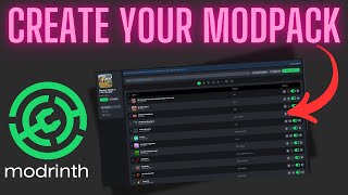 HOW TO CREATE A MODPACK IN MODRINTH IN UNDER 1 MINUTE 2024 [upl. by Ednutabab]