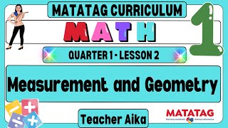 MATATAG Mathematics Grade 1 Quarter 1 Lesson 2 Measurement and Geometry matatag [upl. by Khai]