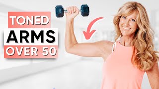 10Minute Arm Workout With Weights  Shoulders Triceps amp Bicep Tone And Sculpt [upl. by Wylen]