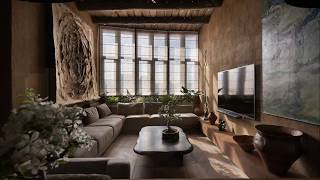 Interior Design ▸ Wabi Sabi Apartment Tour [upl. by Gratianna]