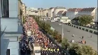 Vienna Austria  protest against restrictions and vaccine passport [upl. by Otrebmal]