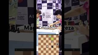 Magnus And Alireza Face Off At Global Chess League 2024 Chess  Shorts  Ytshorts  chessgame [upl. by Isolde]