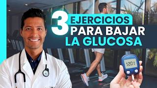 3 EJERCICIOS PARA BAJAR NIVELES DE GLUCOSA  EJERCICIO Y DIABETES T2 [upl. by Godart59]