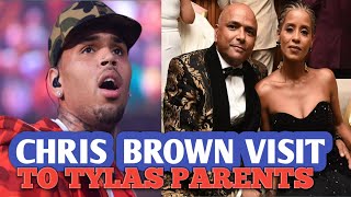 Chris Brown Finally Meets Tylas Parents for the First Time [upl. by Irolav]